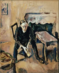Porträt des französischen Schriftstellers Fernand Fleuret