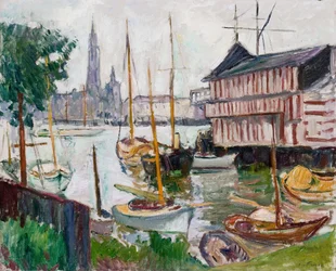 Yachthafen in Sainte-Anne, Antwerpen
