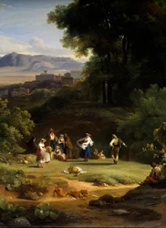 Landschaft inspiriert vom Blick auf Frascati