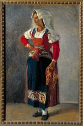 Porträt eines Bauern in der Nähe von Rom