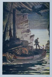 Illustration aus Les Travailleurs de la Mer von Victor Hugo (1802-85) 1923
