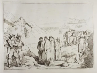 Sackhüpfen am Stadtrand von Rom