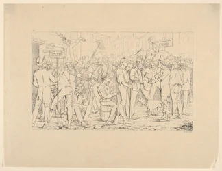 Einberufung der Sickles-Brigade, New York aus Confederate War Etchings, 1861-63