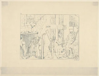 Freie Schwarze Menschen im Norden, aus den Radierungen zum Konföderiertenkrieg, 1861-63.
