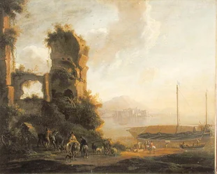Italienische Küstenlandschaft