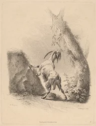 Ziege in einer Landschaft, 1805