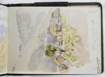 Skizzenbuch mit Aquarellen, Zeichnungen und Notizen, Mexiko, 1896-1898