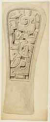 Steinrelief aus Veracruz, Mexiko