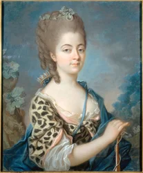 Porträt von Marie-Aurore de Saxe 1748-1821 als Diana, ca. 1777