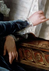Die Comtesse de Selve macht Musik (Detail), 1787