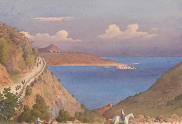 Festung von Suda [Souda] und Eingang zur Suda-Bucht, Candia [Kreta], 24. Oktober 1857