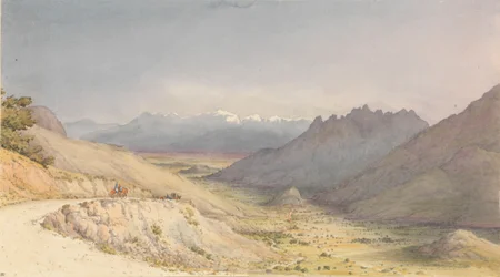 Die Cuesta de Chacabuco, Blick Richtung San Felipe de Aconcagua, 14. Januar 1851