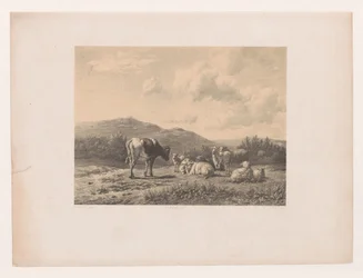 Landschaft mit Vieh