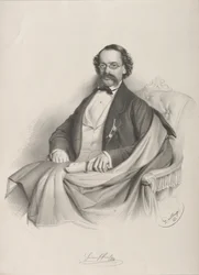 Porträt des Geigers und Komponisten Heinrich Proch 1809-1878, 1857