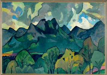 Bayerische Berglandschaft bei Brannenburg