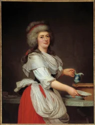 Porträt von Madame Aughie, Zofe der Königin von Frankreich Marie Antoinette