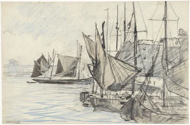Segelschiffe im Hafen von Ostende