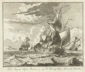 Heringbuss segelt heimwärts, ca. 1725