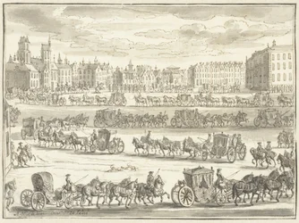 Einzug von Cornelis Hop als Botschafter in Paris, 23. Juni 1719
