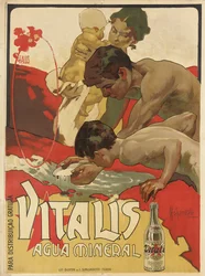 Werbeplakat für das Mineralwasser "Vitalis", 1895