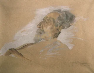 Giuseppe Verdi auf seinem Sterbebett