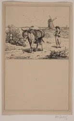 Der Esel. Nr. 4 in Chr. Winther und M. Rørbye, „25 Billeder for små børn“