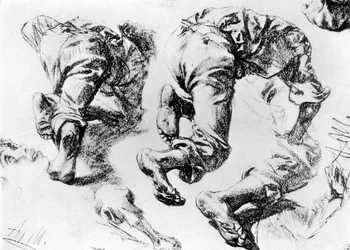 Eine Seite mit Skizzen, 1913
