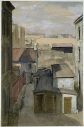 Blick aus dem Fenster in der Luisenstraße 24