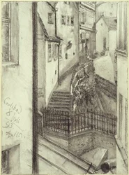 Die Stiegengasse in Karlsbad