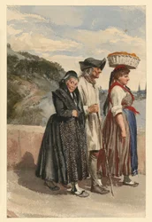 Marburger Bauern auf der Lahnbrücke