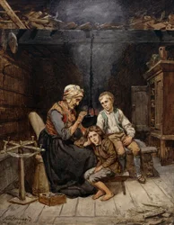 Großmutter erzählt ein Märchen