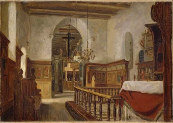Innenraum der Kirche in Voss
