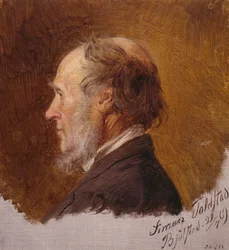 Porträt von Simon Toldstad. Studie
