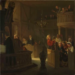 Gottesdienst in einer norwegischen Landkirche