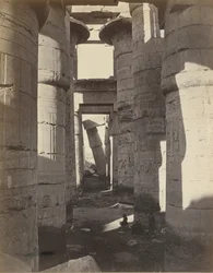 Oberägypten, Hypostylsaal in Karnak, ca. 1870