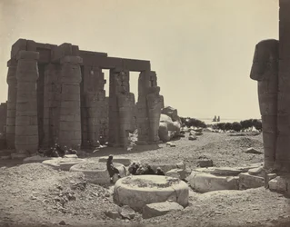 Das Ramesseum, Theben, 1869