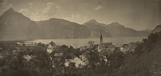 Blick auf Flüelen, Schweiz