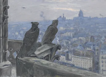 Paris, gesehen von den Türmen von Notre Dame
