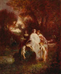 Figuren im Wald, ca. 1857-1862