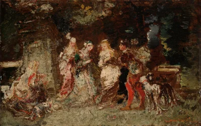 Gartenszene
