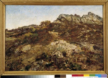 Landschaft der Hügel (das Garlaban-Massiv in der Provence)