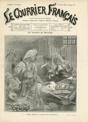 Illustration von Adolphe dit Willette (1857-1926) für das Titelblatt von Le Courrier français