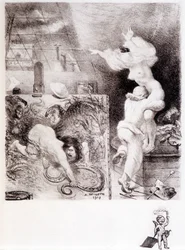 Lust - Zeichnung von Willette