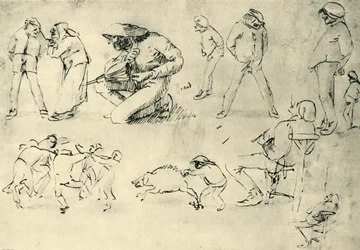 Studien von Figuren, frühes 17. Jahrhundert, 1943