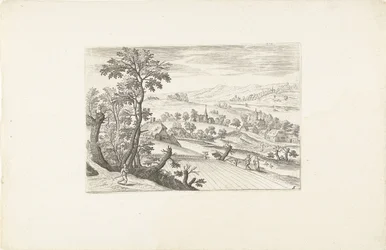 Landschaft mit einem Kornfeld