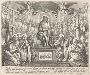 Mann der Schmerzen mit den drei Marien und den Evangelisten, o.J.