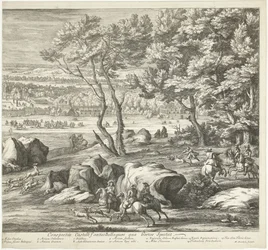 Ansicht des Schlosses von Fontainebleau (rechter Teil)