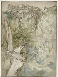 Ansicht des Großen Wasserfalls in Tivoli