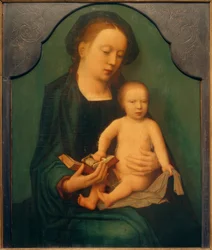 Sitzende Muttergottes mit dem Christuskind