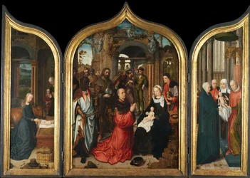 Die Geburt Christi, die Anbetung der Weisen, die Darstellung im Tempel, 1510-12
